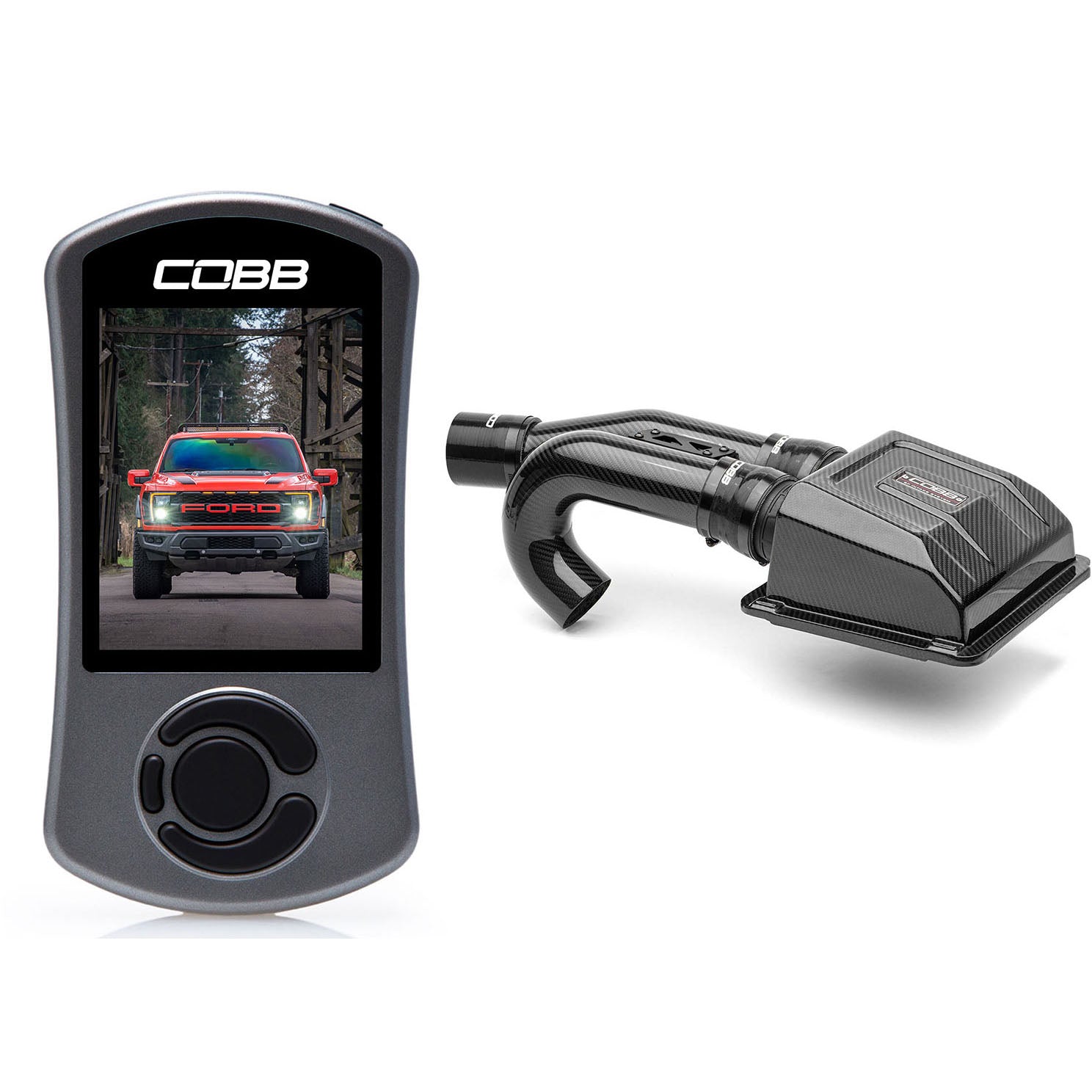 COBB Stage 1+ Redline Carbon Fiber Intake Power Package, 2021-2023 F-150 Raptor