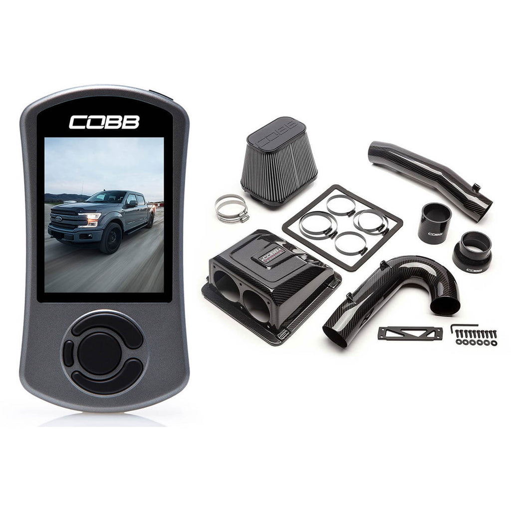 COBB Stage 1+ Redline Carbon Fiber Power Package w/ TCM Flashing, 2017-2019 F-150 EcoBoost 3.5L