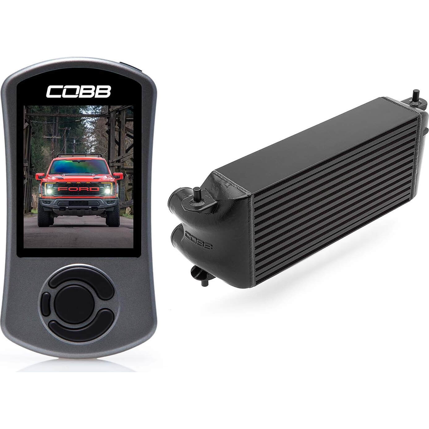 COBB Stage 2 Power Package (Black Intercooler), 2021-2023 F-150 Raptor