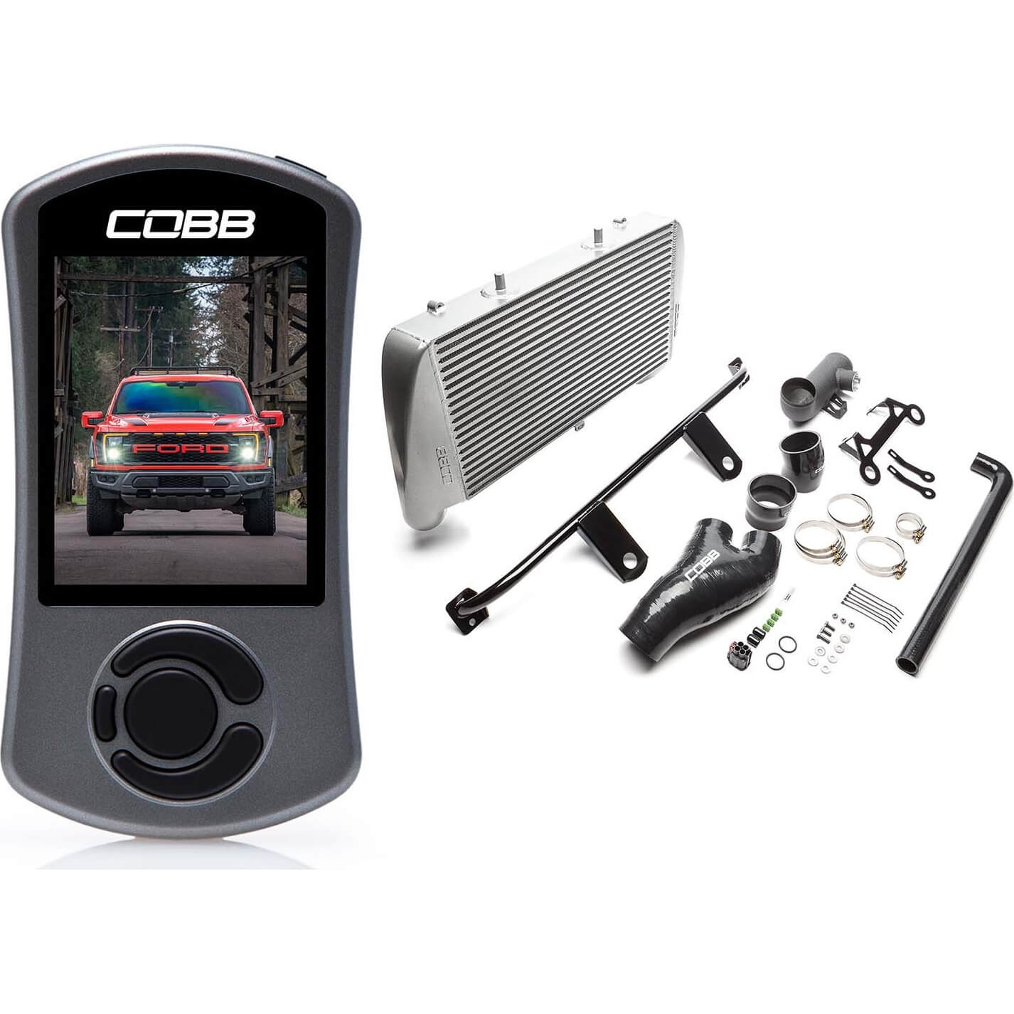 COBB Stage 2 Power Package (Silver Intercooler), 2021-2023 F-150 Raptor