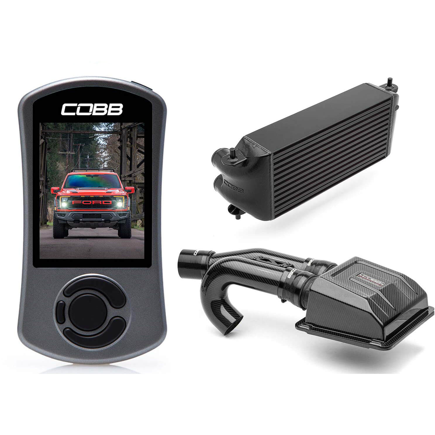 COBB Stage 2 Redline Power Package (Black Intercooler), 2021-2023 F-150 Raptor