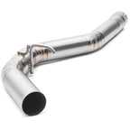 COBB Titanium 3in Cat-Back Exhaust System, 2008-2014 STi & 2011-2014 WRX (Hatch) - Angle 2