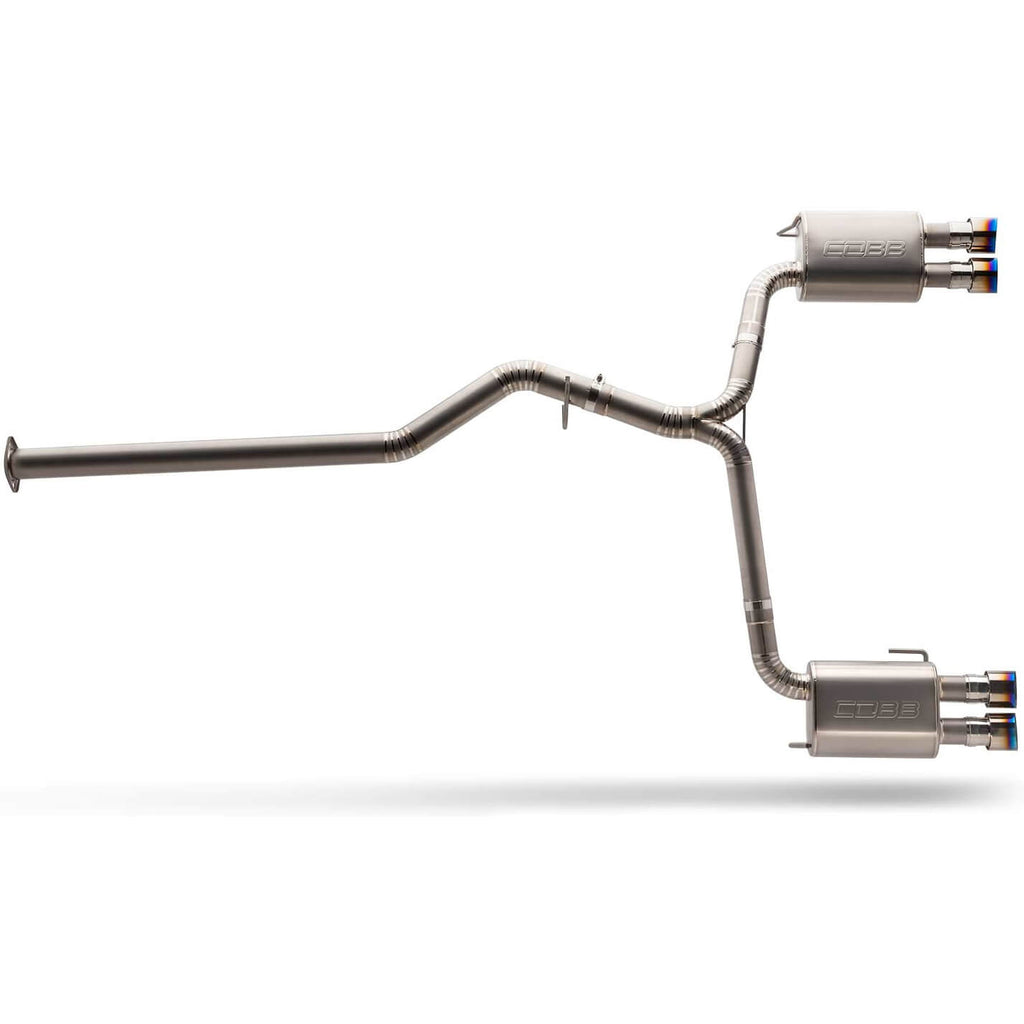 COBB Titanium Cat-Back Exhaust System, 2022-2026 WRX - Angle 2