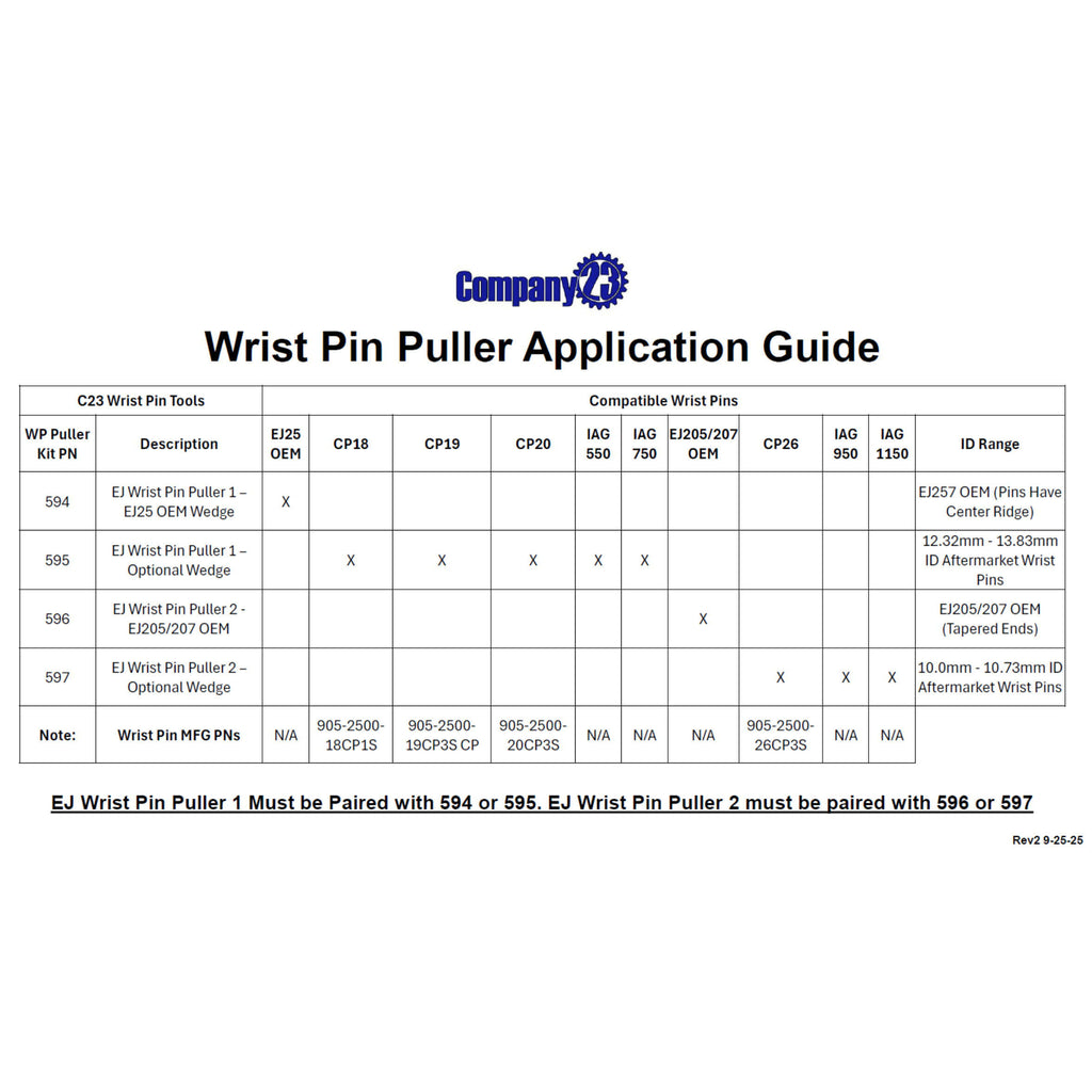 Company23 EJ Wrist Pin Puller 2 - EJ205/207 OEM, 2002-2005 WRX & EJ207 - Angle 3