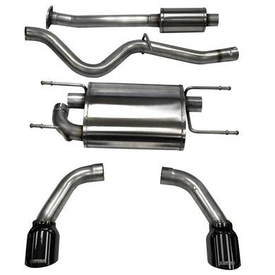 Corsa Sport Cat-Back Exhaust System w/ Dual Black Tips, 2013-2018 BRZ/FR-S/86