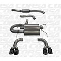 Corsa Sport Cat-Back Exhaust System w/ Quad Black Tips, 2008-2014 STi & 2011-2014 WRX (Hatch)