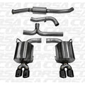 Corsa Sport Cat-Back Exhaust System w/ Quad Black Tips, 2011-2014 WRX & STi (Sedan)