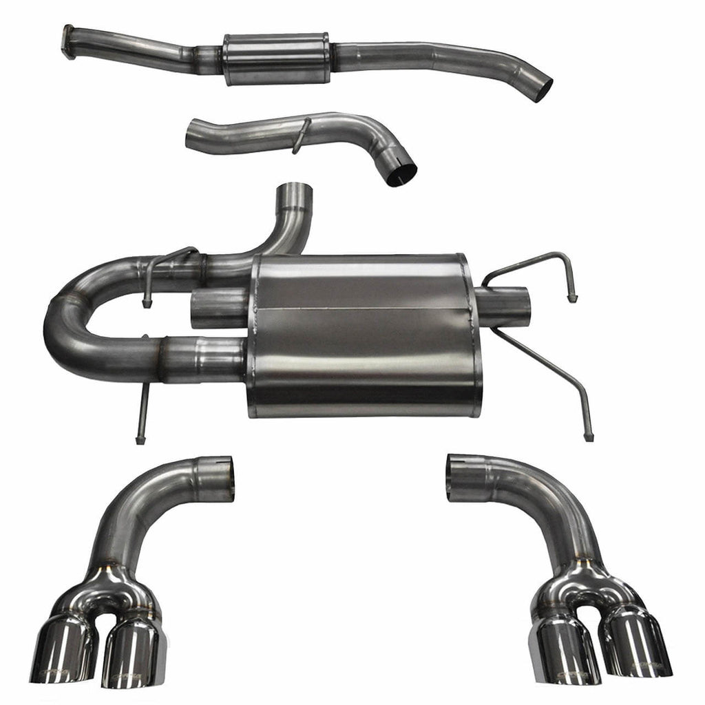Corsa Sport Cat-Back Exhaust System w/ Quad Polished Tips, 2008-2014 STi & 2011-2014 WRX (Hatch)