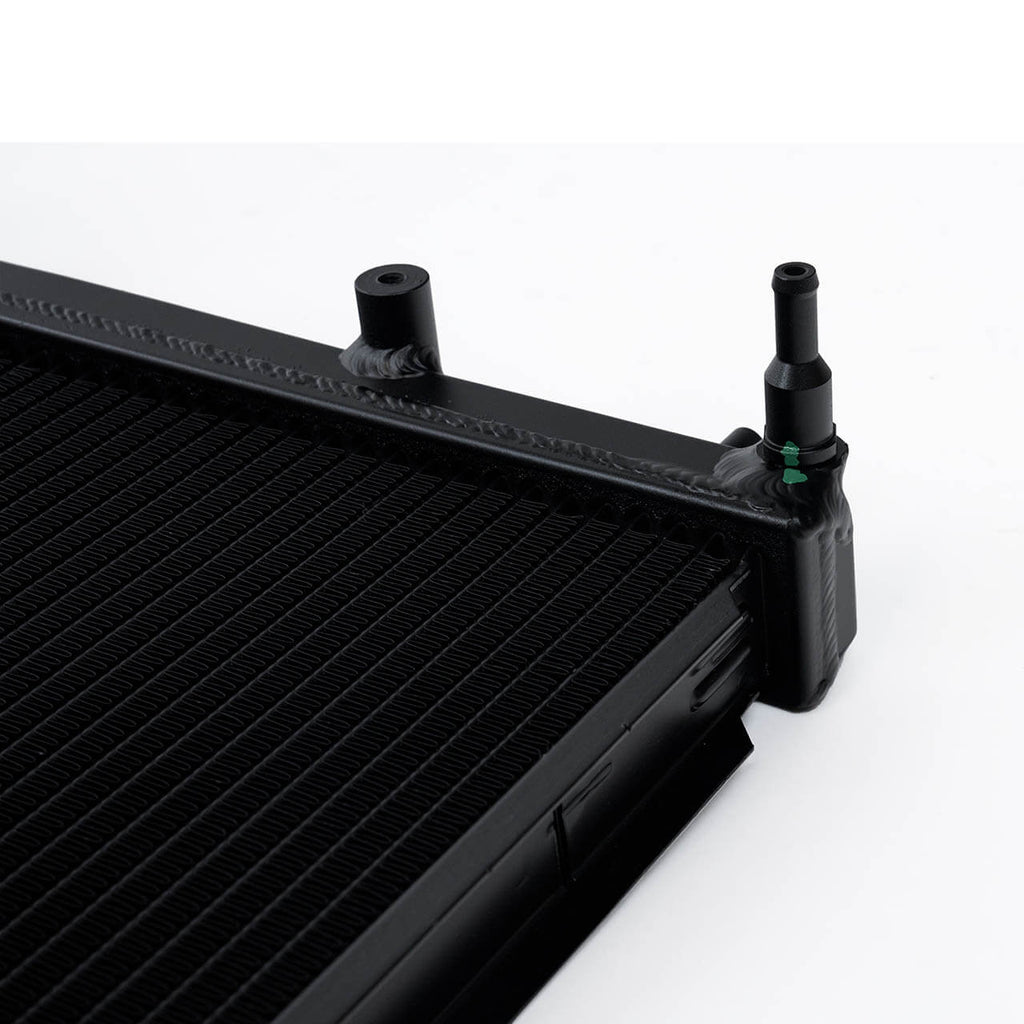 CSF 2-Row 42mm Race-Spec Radiator (Black), 2008-2021 WRX & STi - Angle 3