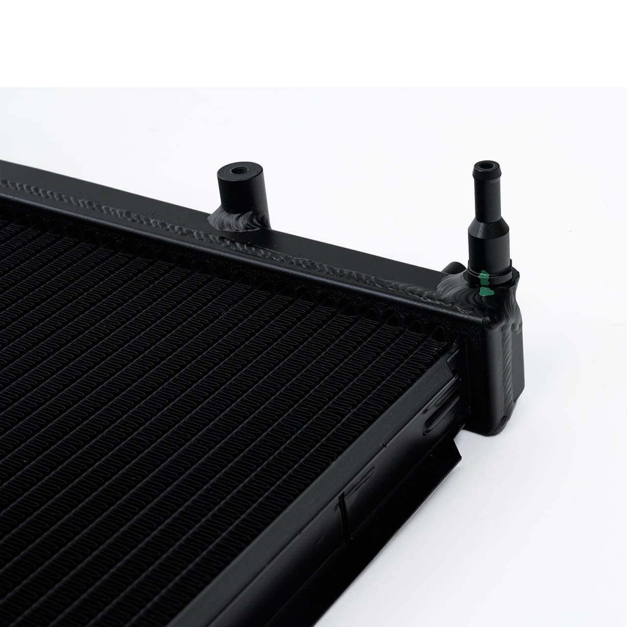 CSF 2-Row 42mm Race-Spec Radiator (Black), 2008-2021 WRX & STi - Angle 3