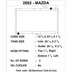 CSF Aluminum Radiator, 1990-1997 Miata - Angle 2