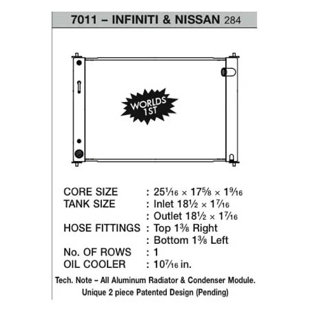 CSF Aluminum Radiator (Module - Automatic), 2009-2020 370Z & G37 (AT) - Angle 2