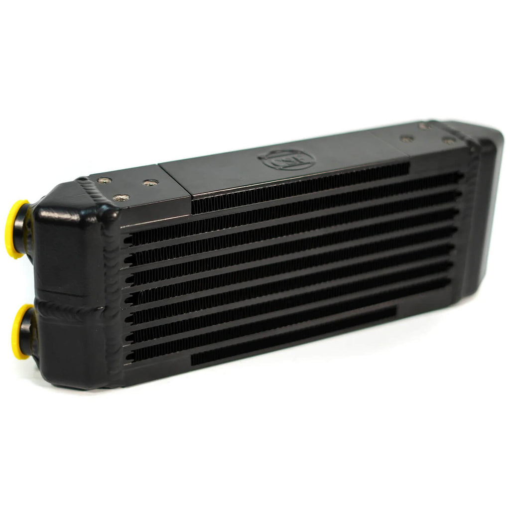 CSF Dual-Pass Oil Cooler (M22x1.5, 13in L x 4.75in H x 2.16in W) - Angle 2