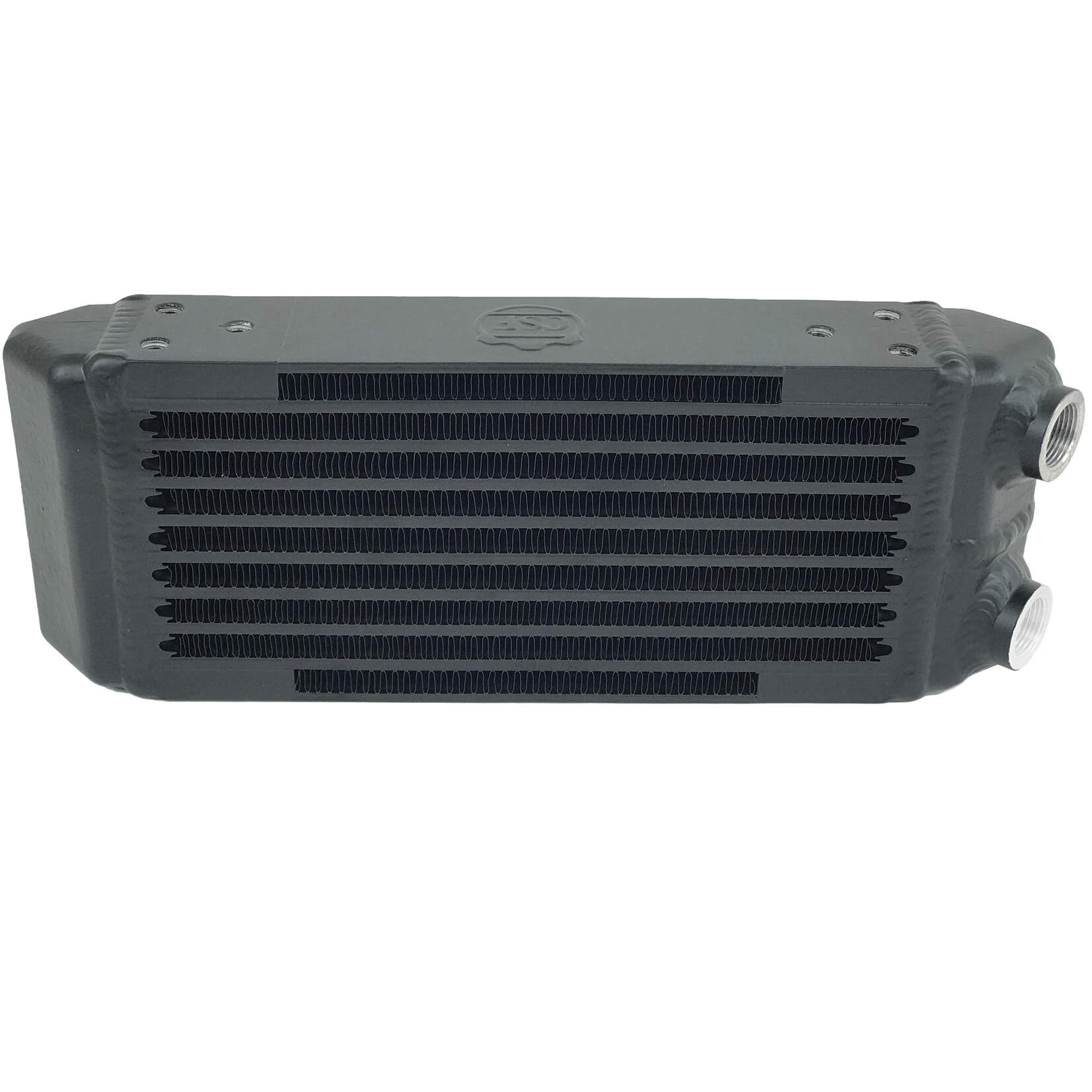 CSF Dual-Pass Oil Cooler (M22x1.5, 13in L x 4.75in H x 2.16in W) - Angle 3