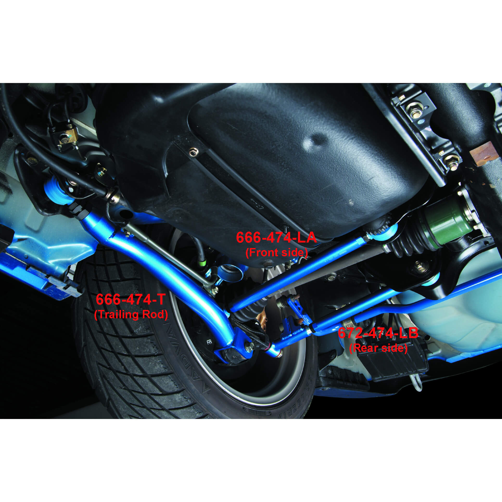 Cusco Adj. Rear Lateral Links (Front Position, Pair/2), 2002-2007 WRX & 2004-2007 STi - Angle 2