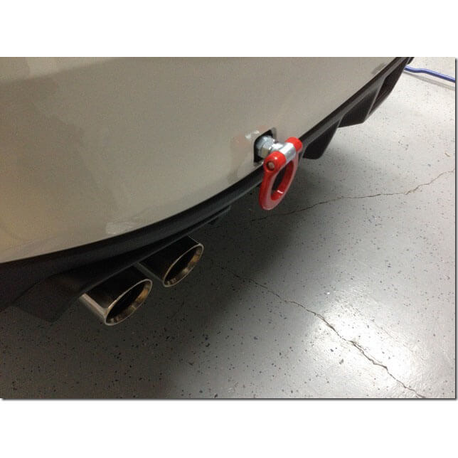 Cusco Folding Tow Hook (Rear, Red), 2011+ WRX/STi & BRZ/FR-S/86 - Angle 4