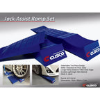 Cusco Jack Assist Ramps (Pair/2, Blue) - Angle 3