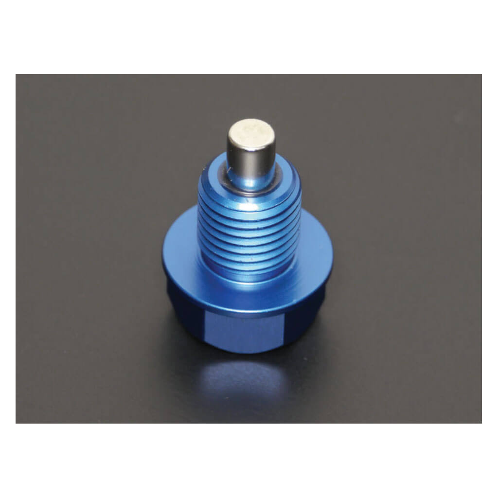 Cusco Magnetic Oil Pan Drain Plug Bolt (M14x1.5mm, Blue), Honda/Mazda/Mitsubishi/Suzuki - Angle 2