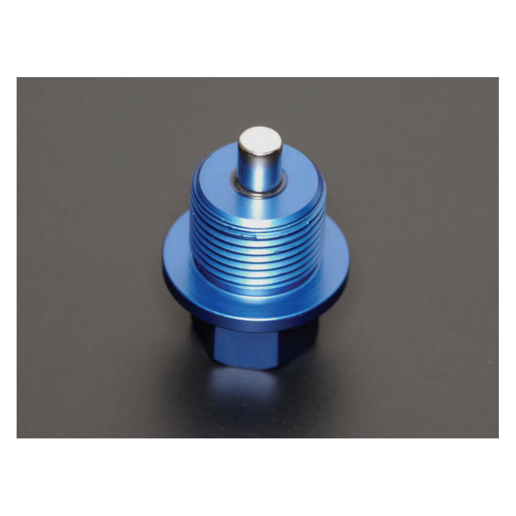 Cusco Magnetic Oil Pan Drain Plug Bolt (M20x1.5mm, Blue), Subaru - Angle 2