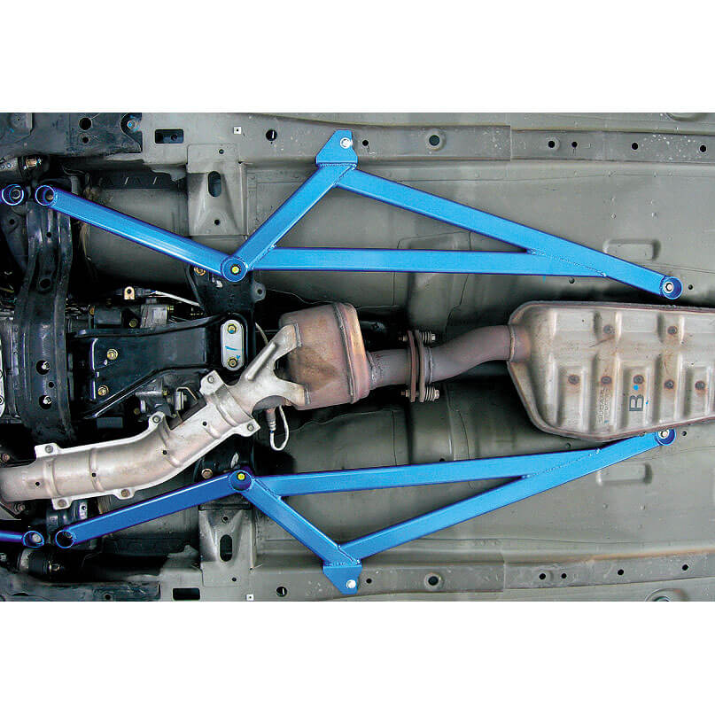 Cusco Power Brace (Center Floor), 2002-2007 WRX & STi (MT Only) - Angle 2