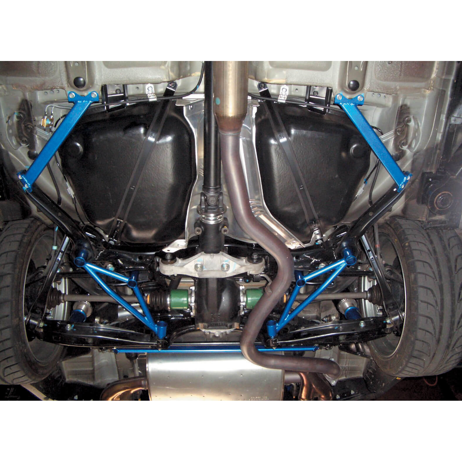 Cusco Power Brace (Rear Floor), 2008-2014 WRX & 2008-2014 STi - Angle 2