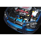 Cusco Radiator Cooling Plate (Blue), 2002-2007 WRX & 2004-2007 STi - Angle 2