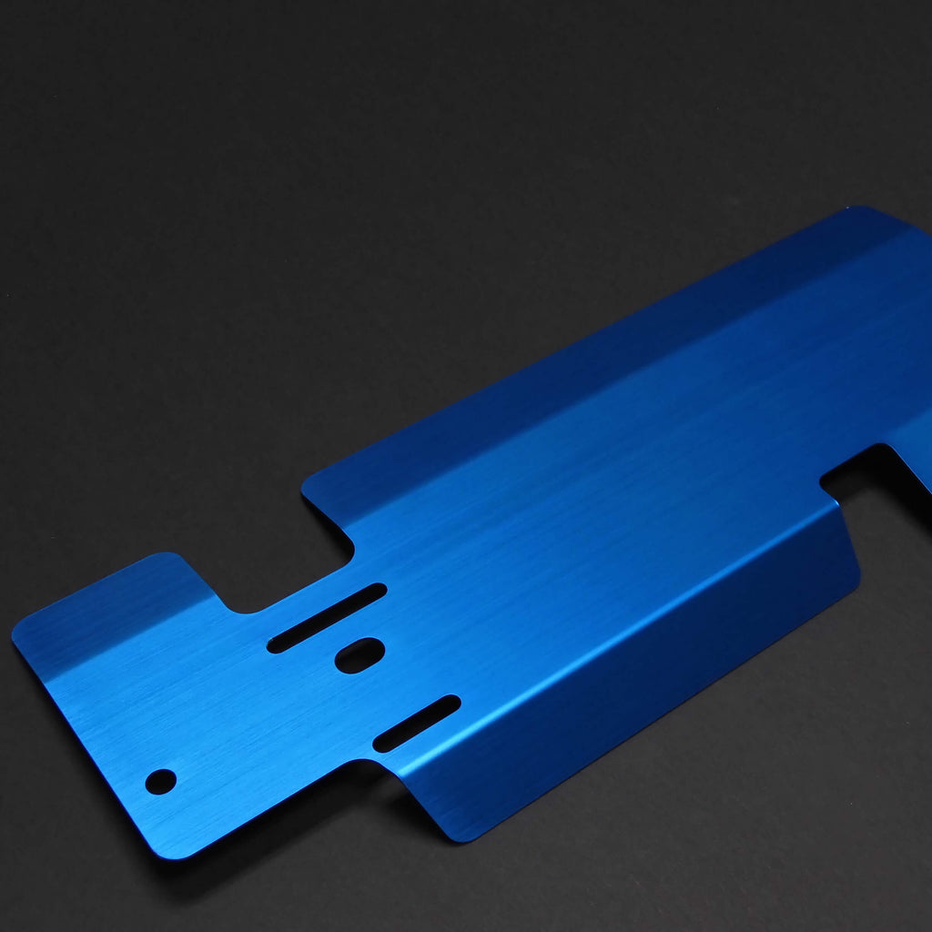 Cusco Radiator Cooling Plate (Blue), 2002-2007 WRX & 2004-2007 STi - Angle 3