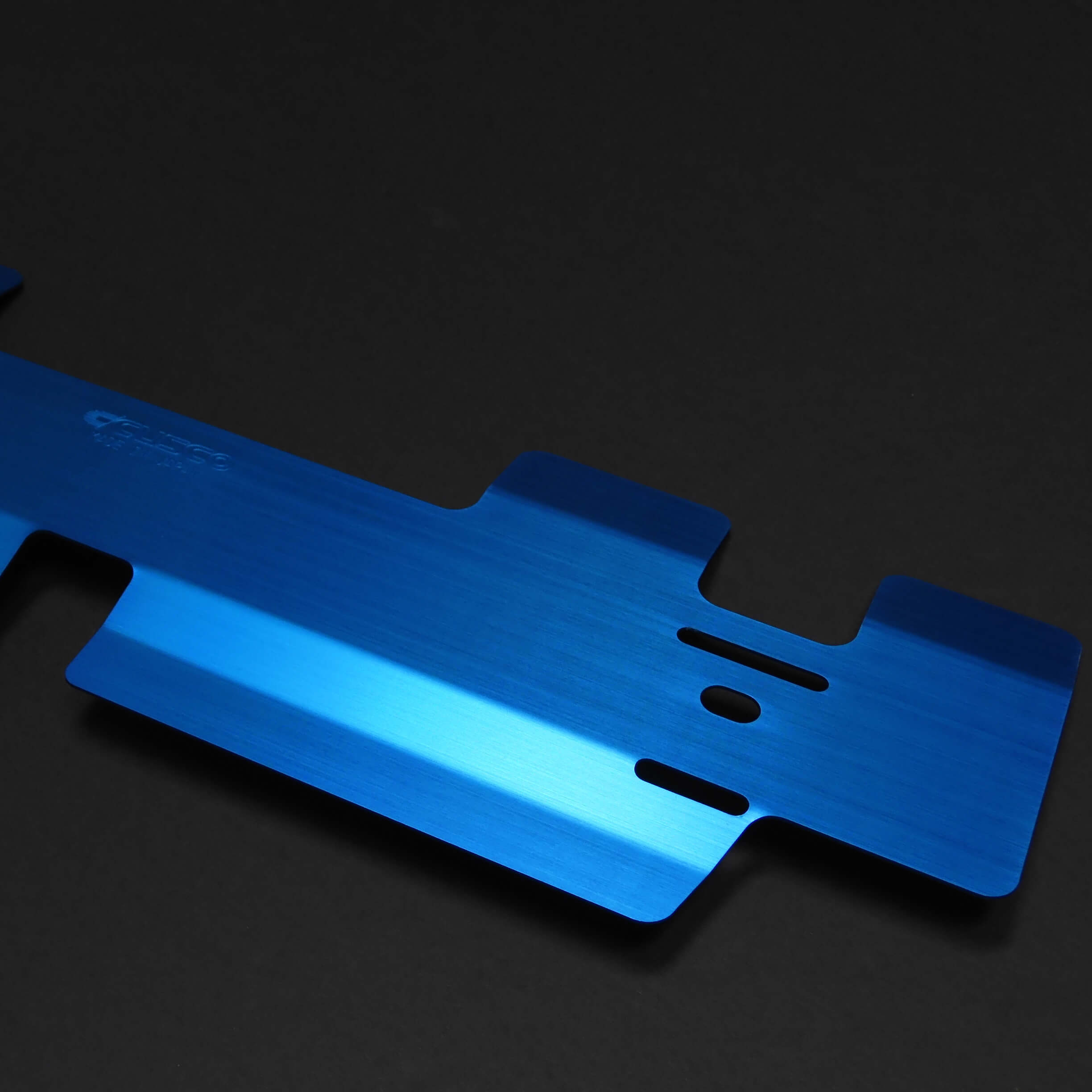 Cusco Radiator Cooling Plate (Blue), 2002-2007 WRX & 2004-2007 STi - Angle 4