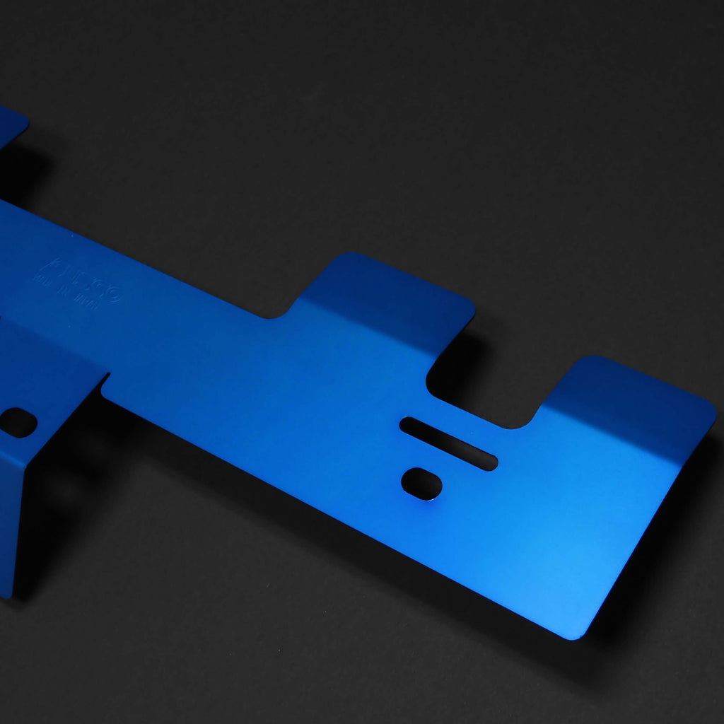 Cusco Radiator Cooling Plate (Blue), 2006-2007 STi - Angle 3