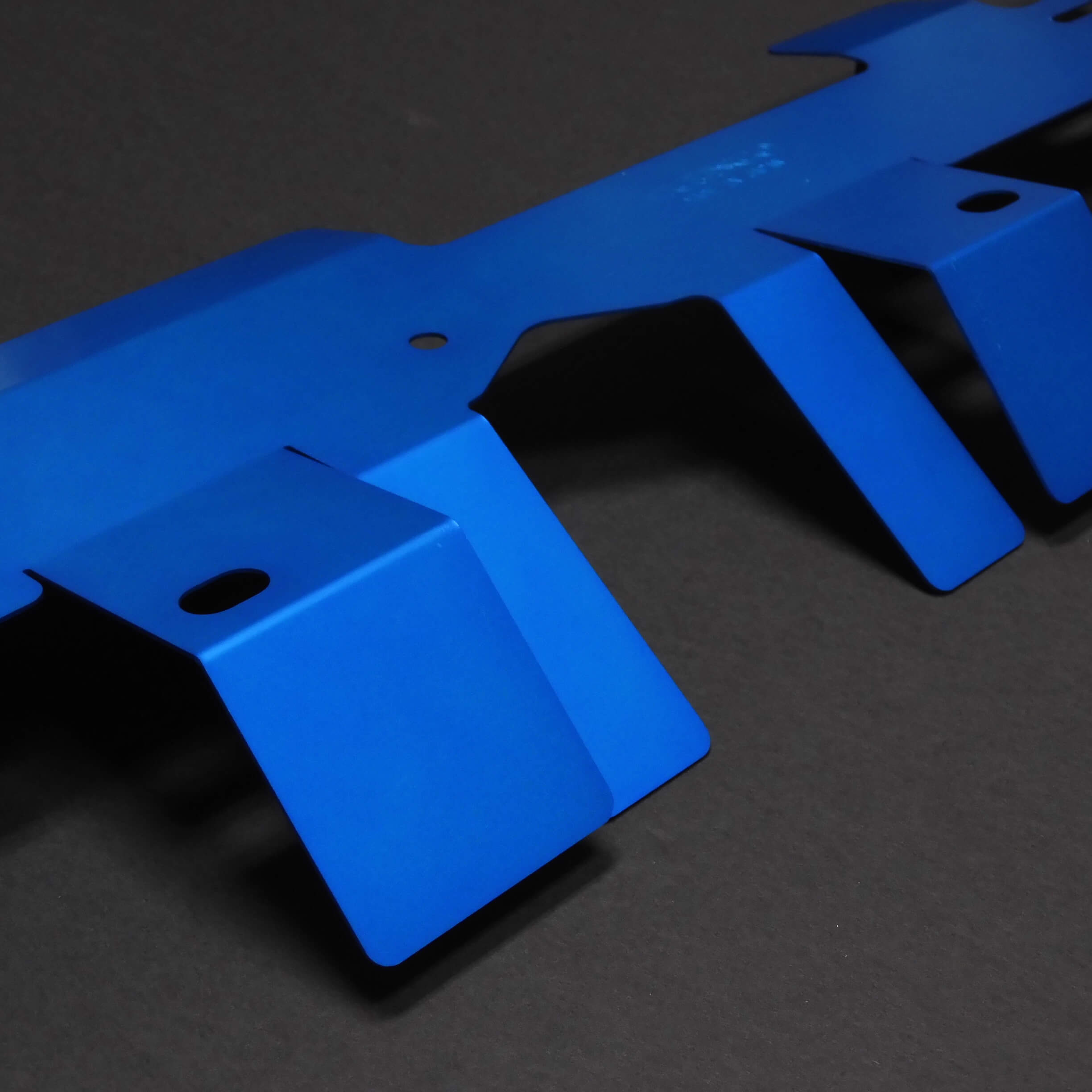 Cusco Radiator Cooling Plate (Blue), 2006-2007 STi - Angle 4