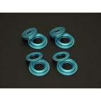 Cusco Rear Suspension Member Collar Support (Set/4, Billet Aluminum, Blue), 2022-2026 BRZ & GR86