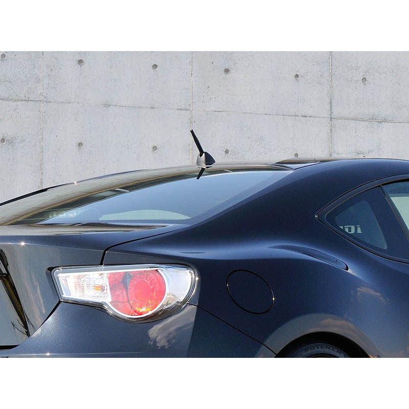 Cusco Short Antenna (In/Out Side Thread, 103mm, Black), 2008-2014 WRX/STi & 2013-2020 BRZ/FR-S/86 - Angle 3