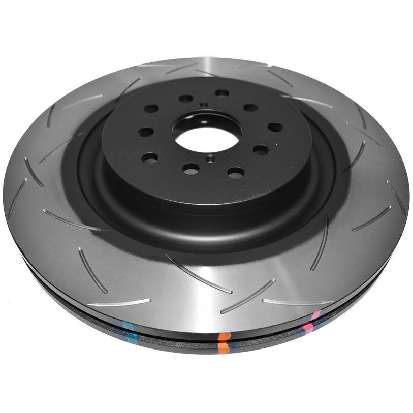 DBA 4000 T3 Series Front Rotors (Slotted, Pair), 2018-2021 STi & 2024+ WRX TR/TS - Angle 2