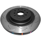 DBA 4000 T3 Series Front Rotors (Slotted, Pair), 2018-2021 STi & 2024+ WRX TR/TS - Angle 2