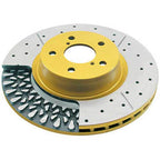 DBA 4000 XS Series Front Rotors (Drilled & Slotted, Pair), 2002-2014 WRX - Angle 2