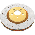 DBA Rear Crossdrilled & Slotted 4000 XS Series Rotor, 2018-2021 STi & 2024+ WRX TR/TS