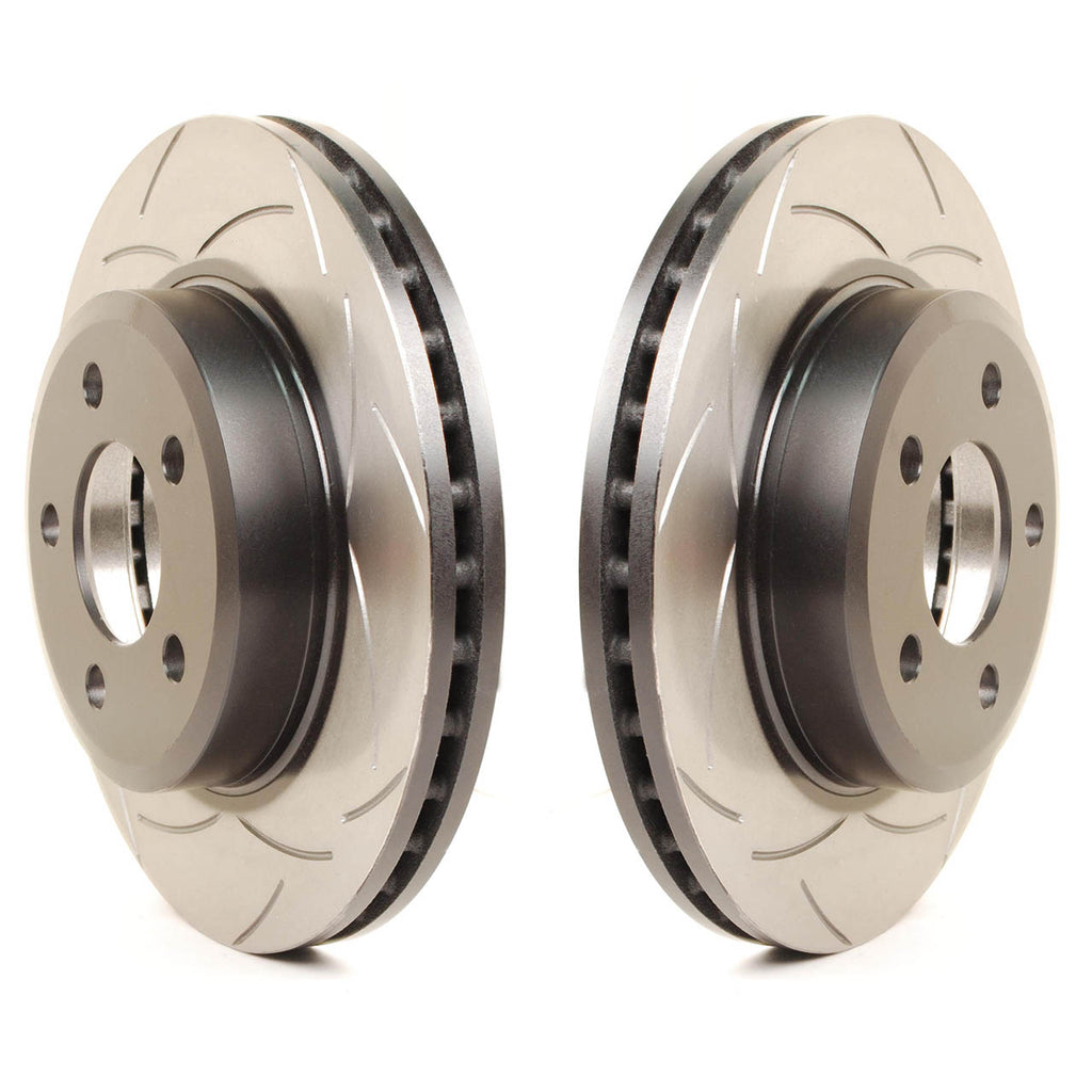 DBA Street Series T2 Front Rotors (Slotted, Pair), 2002-2014 WRX