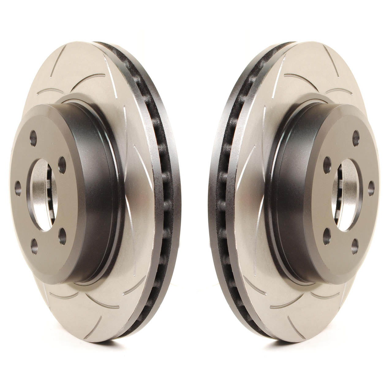 DBA Street Series T2 Front Rotors (Slotted, Pair), 2002-2014 WRX