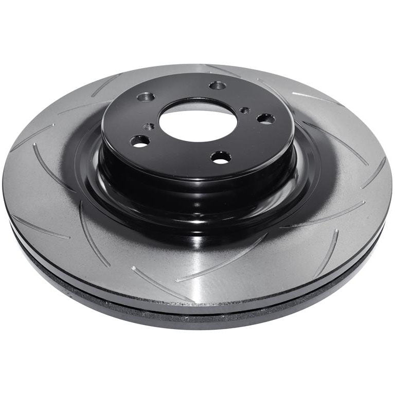 DBA Street Series T2 Front Rotors (Slotted, Pair), 2002-2014 WRX - Angle 2