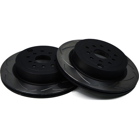 DBA Street Series T2 Rear Rotors (Slotted, Pair), 2008-2017 STi