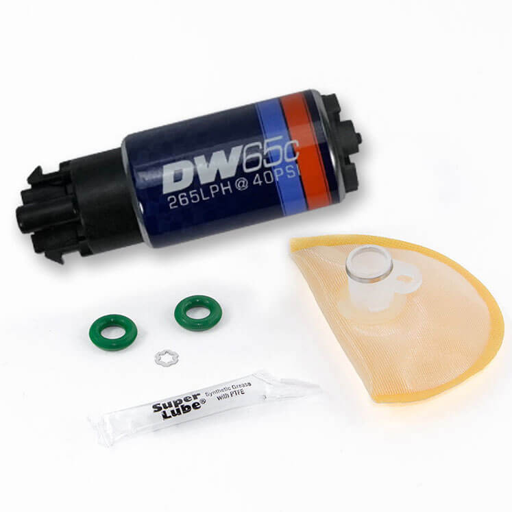 DeatschWerks DW65c 265LPH Fuel Pump w/ Install Kit, 2008-2017 STi & 2008-2014 WRX