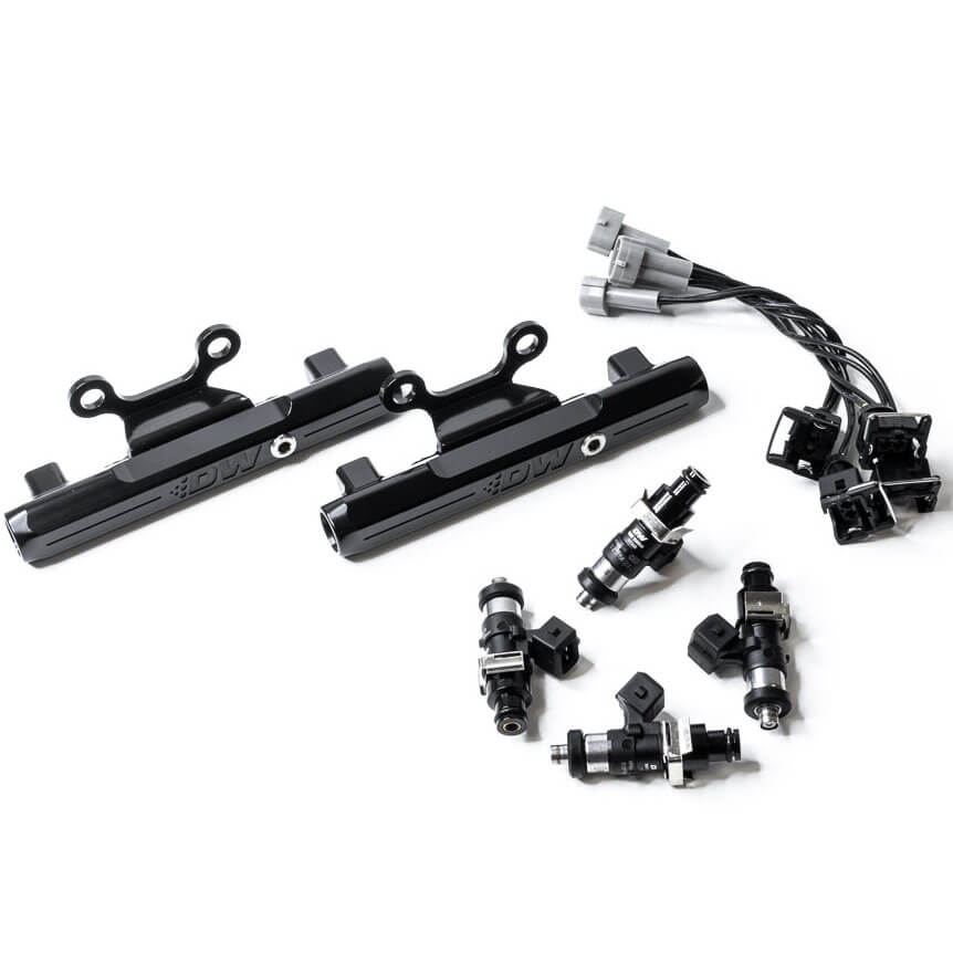 DeatschWerks Fuel Rail Kit w/ 1500cc Injectors, 2002-2014 WRX & 2007-2017 STi