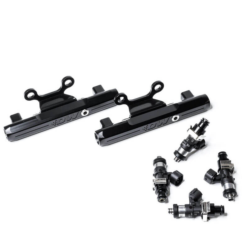 DeatschWerks Fuel Rail Kit w/ 2200cc Injectors, 2002-2014 WRX & 2007-2017 STi