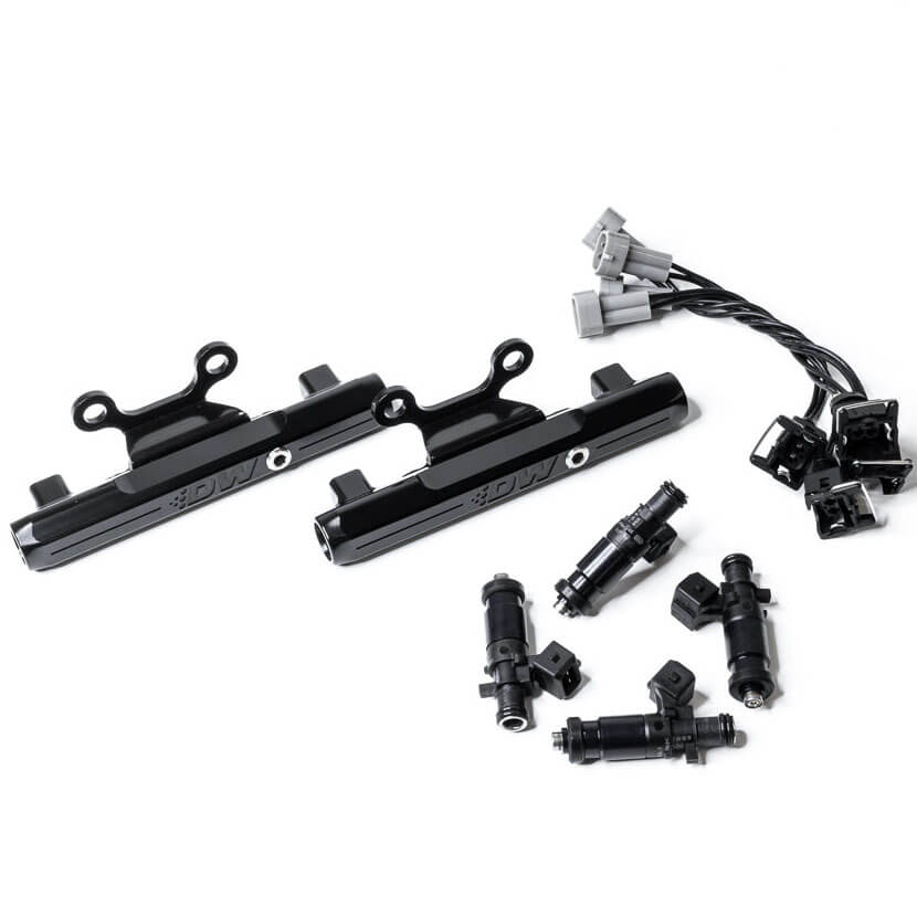 DeatschWerks Fuel Rail Upgrade Kit w/ 1200cc Injectors, 2002-2014 WRX & 2007-2017 STi