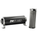 DeatschWerks In-Line Fuel Filter (10 Micron, 8AN fittings, 160mm)