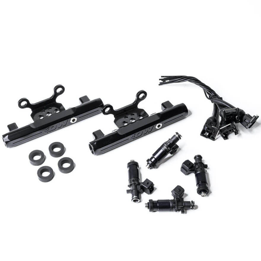 DeatschWerks Top Feed Fuel Rail Conversion Kit w/ 1200cc Injectors, 2004-2006 STi