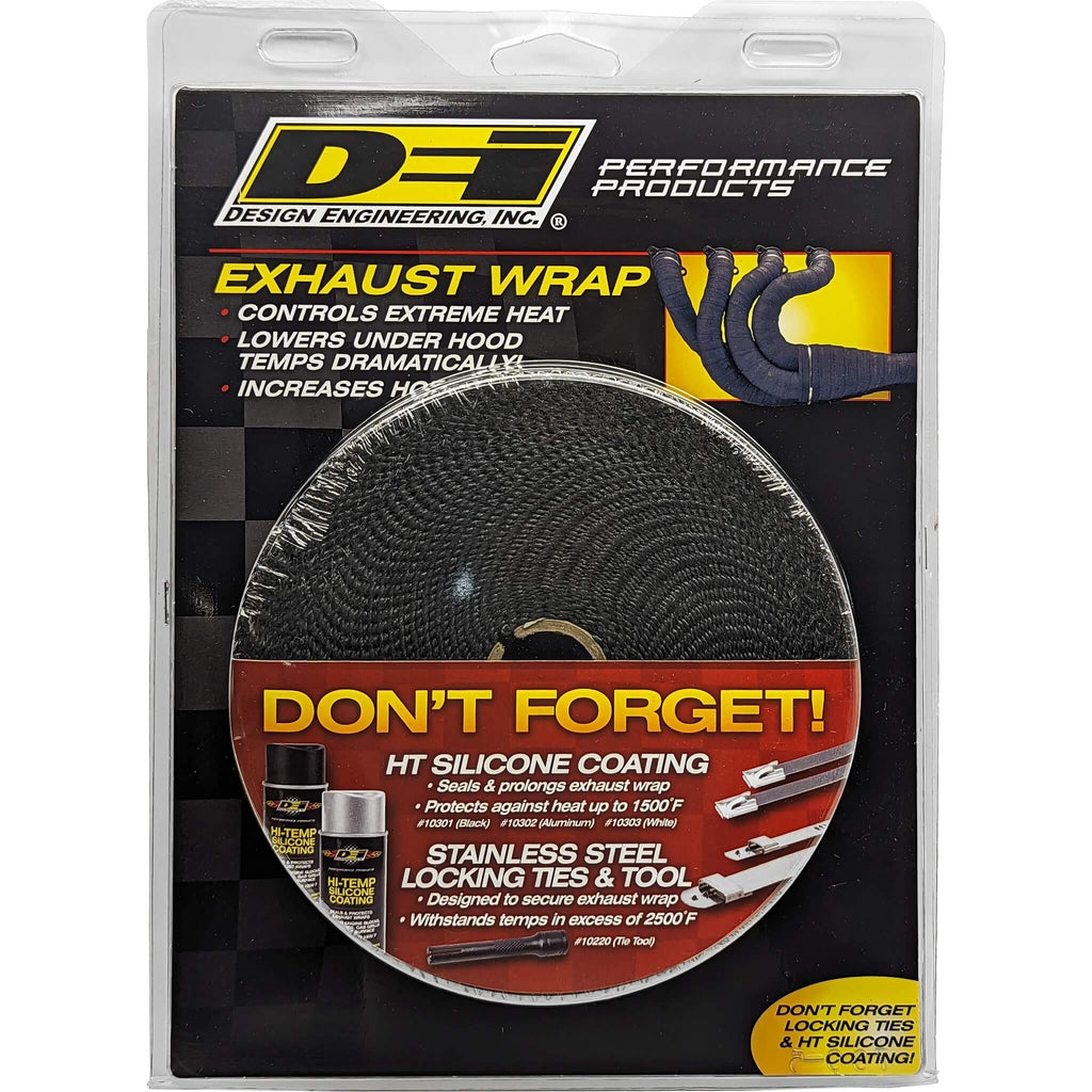 DEI Exhaust Wrap (Black, 1in x 50ft) - Angle 2