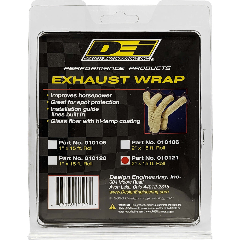 DEI Exhaust Wrap (Black, 2in x 15ft) - Angle 2