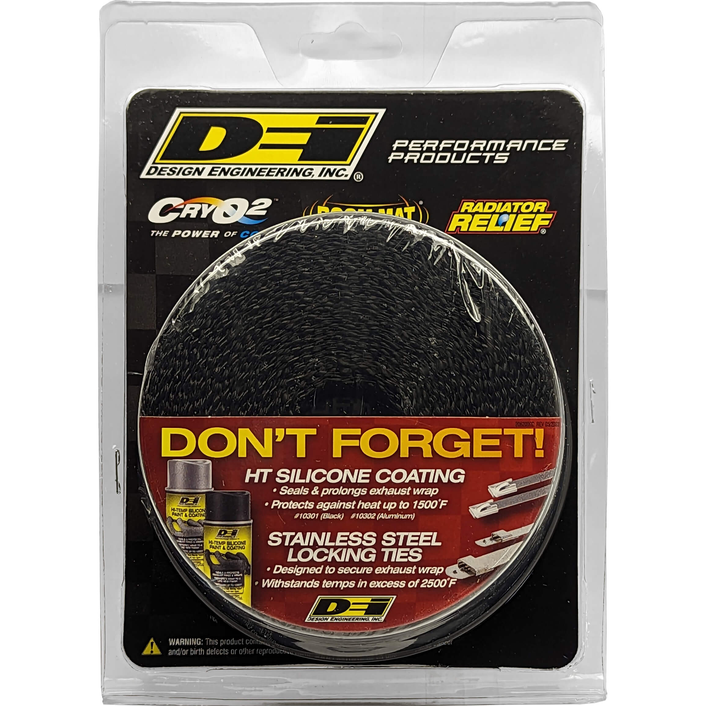 DEI Exhaust Wrap (Black Titanium, 2in x 25ft) - Angle 2