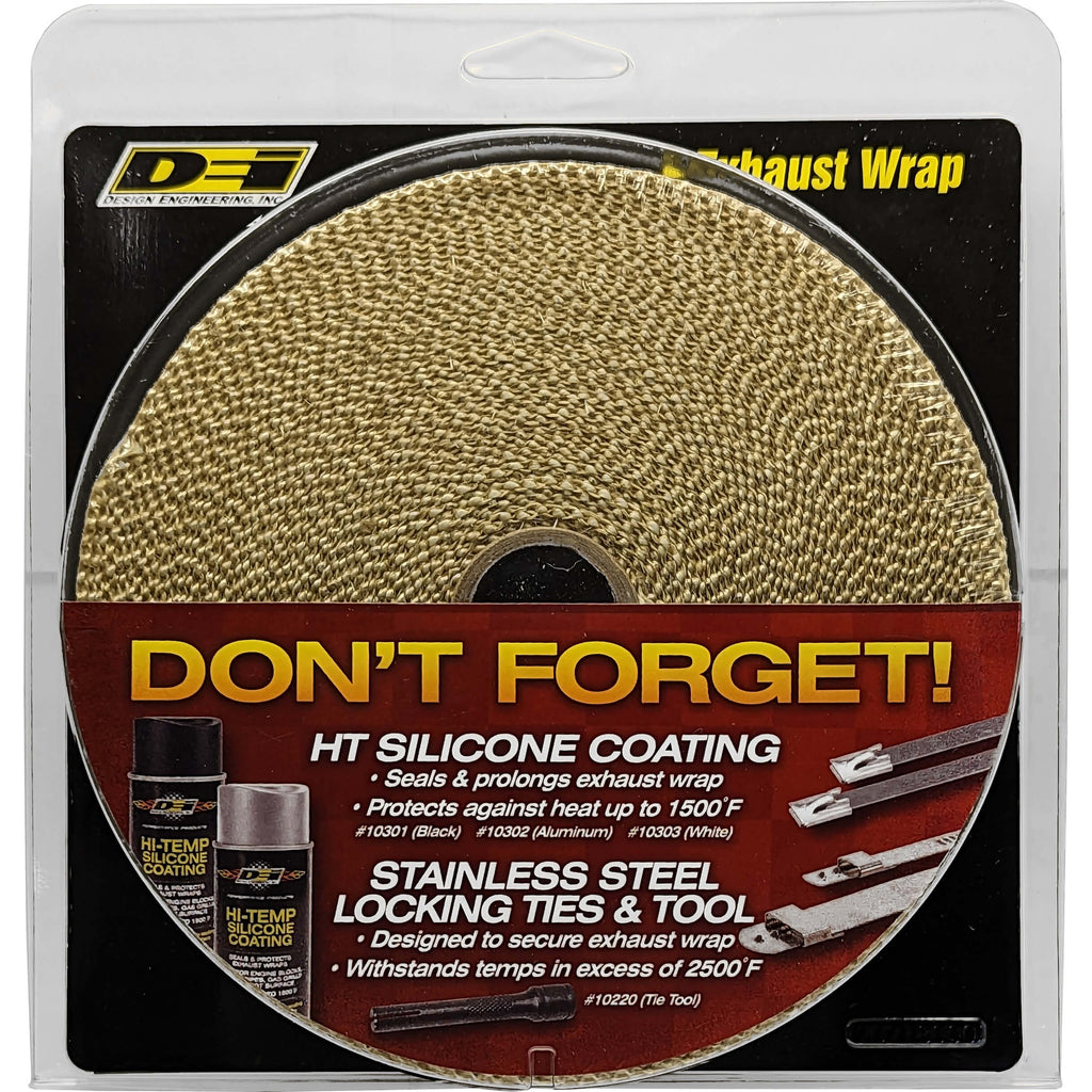 DEI Exhaust Wrap (Tan, 2in x 50ft) - Angle 2